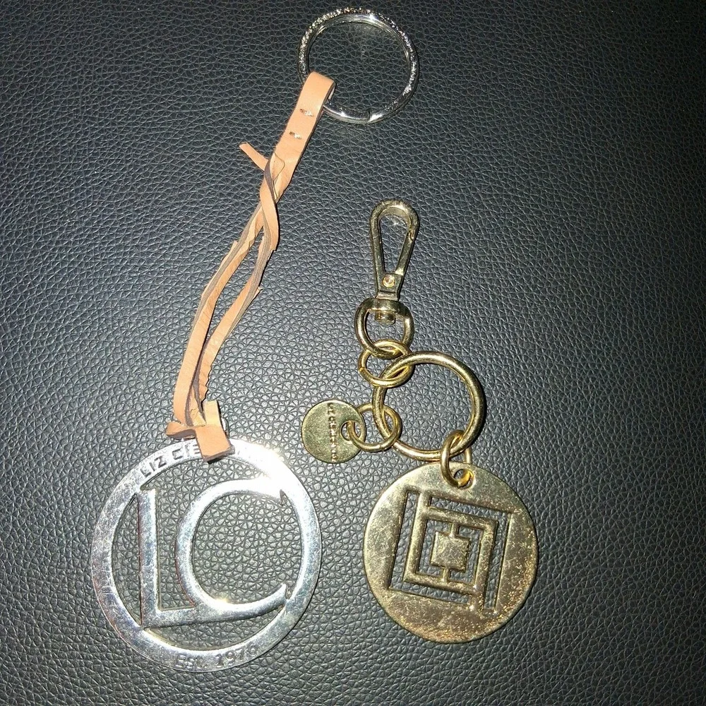 Vintage Y2K‎ Liz Claiborne Bag Fob Charms Keychains Lot Of 2